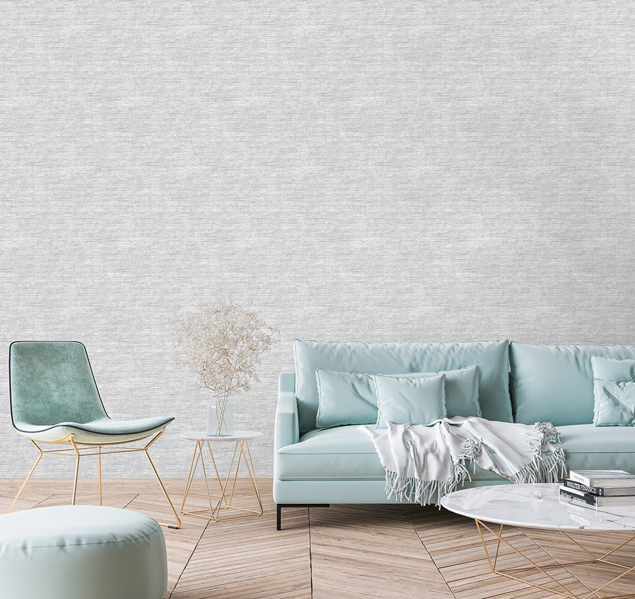 Faro Azulejo Wallpaper - Fossil Grey - Hohenberger - 26875 - Premier Wallcovering