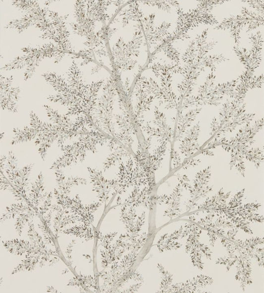 Farthing Wood Wallpaper - Silver - DYSI216612 - Sanderson - Premier Wallcovering