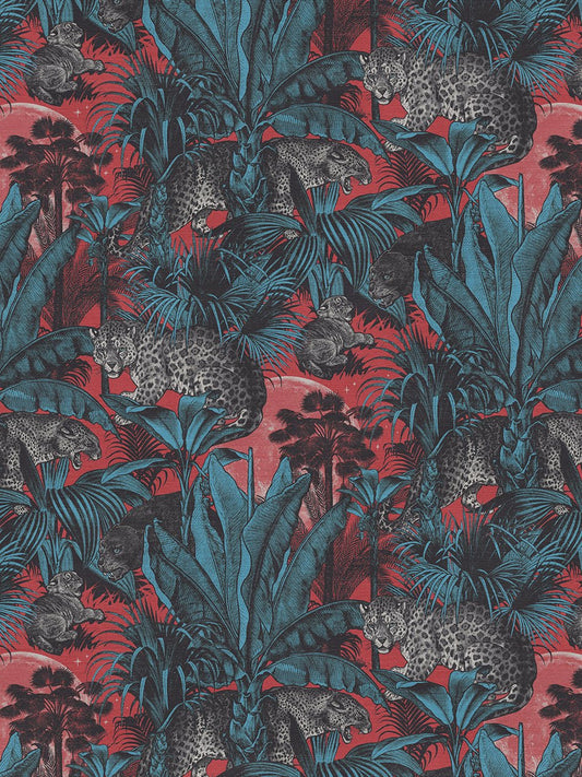 Faunacation Recycled Velvet Fabric - Majestic - Divine Savages - DVS003SP-FAU-MAJ-VEL - Premier Wallcovering