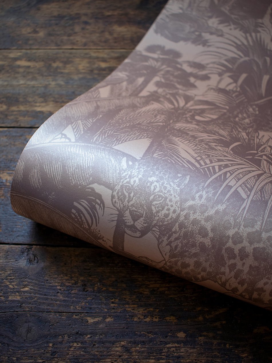 Faunacation Wallpaper - Bengal Blush - Divine Savages - DVS121-FAU-BLUSH-WR - Premier Wallcovering