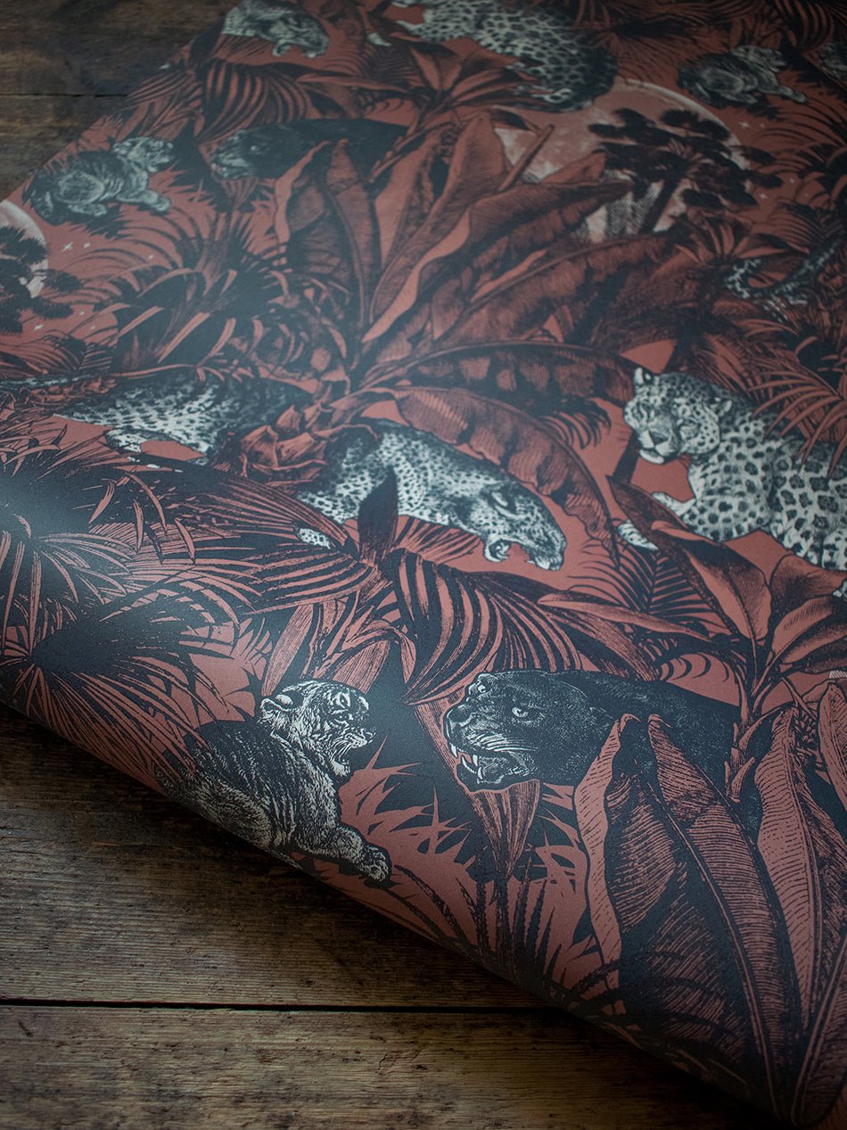 Faunacation Wallpaper - Sunset - Divine Savages - DVS026SP-FAU-SUN-WR - Premier Wallcovering