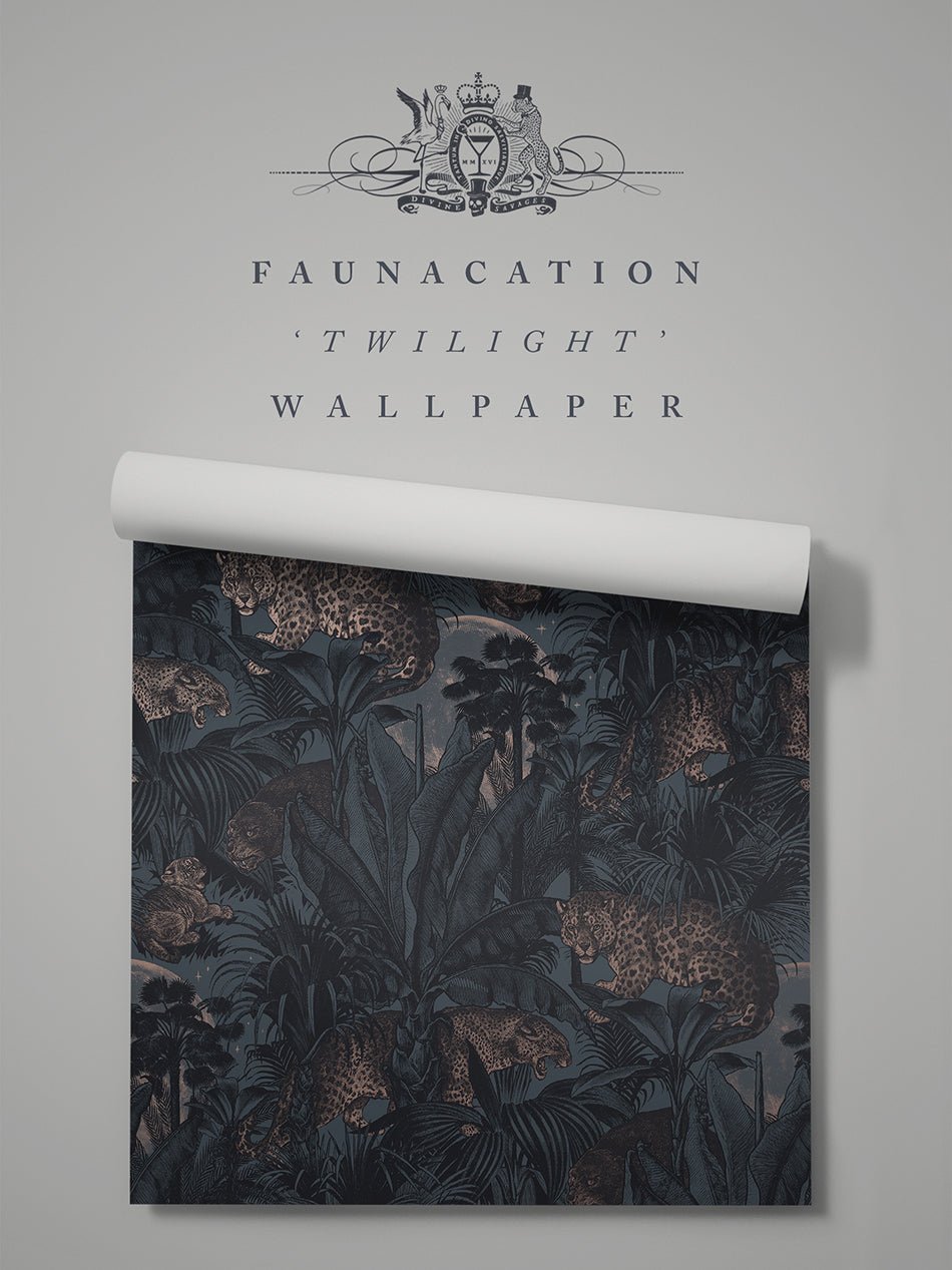 Faunacation Wallpaper - Twilight - Divine Savages - DVS120-FAU-DUSK-WR - Premier Wallcovering