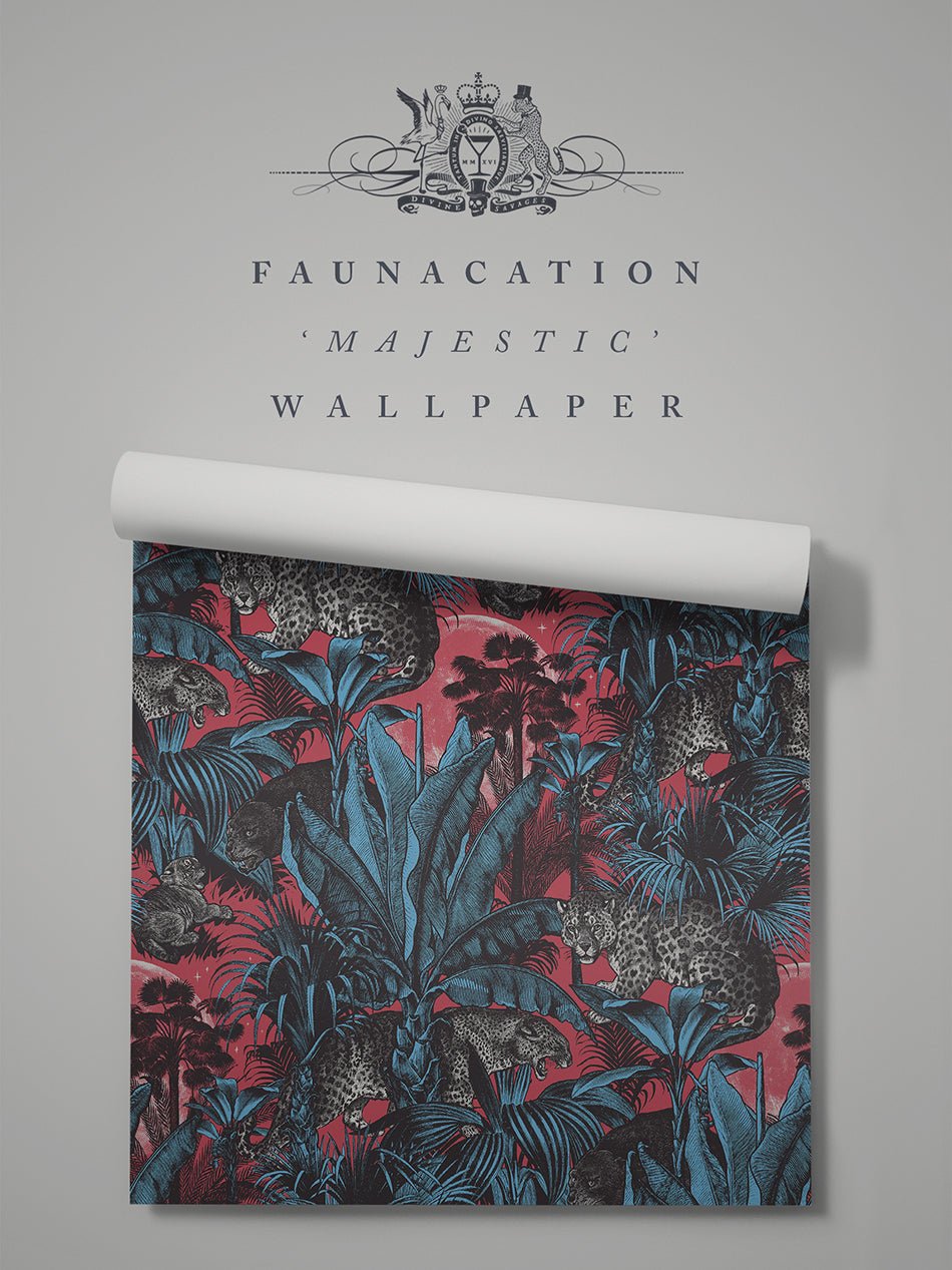 Faunacation Wallpaper - Majestic - Divine Savages - DVS003SP-FAU-WR - Premier Wallcovering