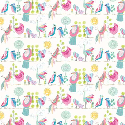 Feather Fandango Wallpaper - Candy Apple - Ohpopsi - WGU50141W - Premier Wallcovering