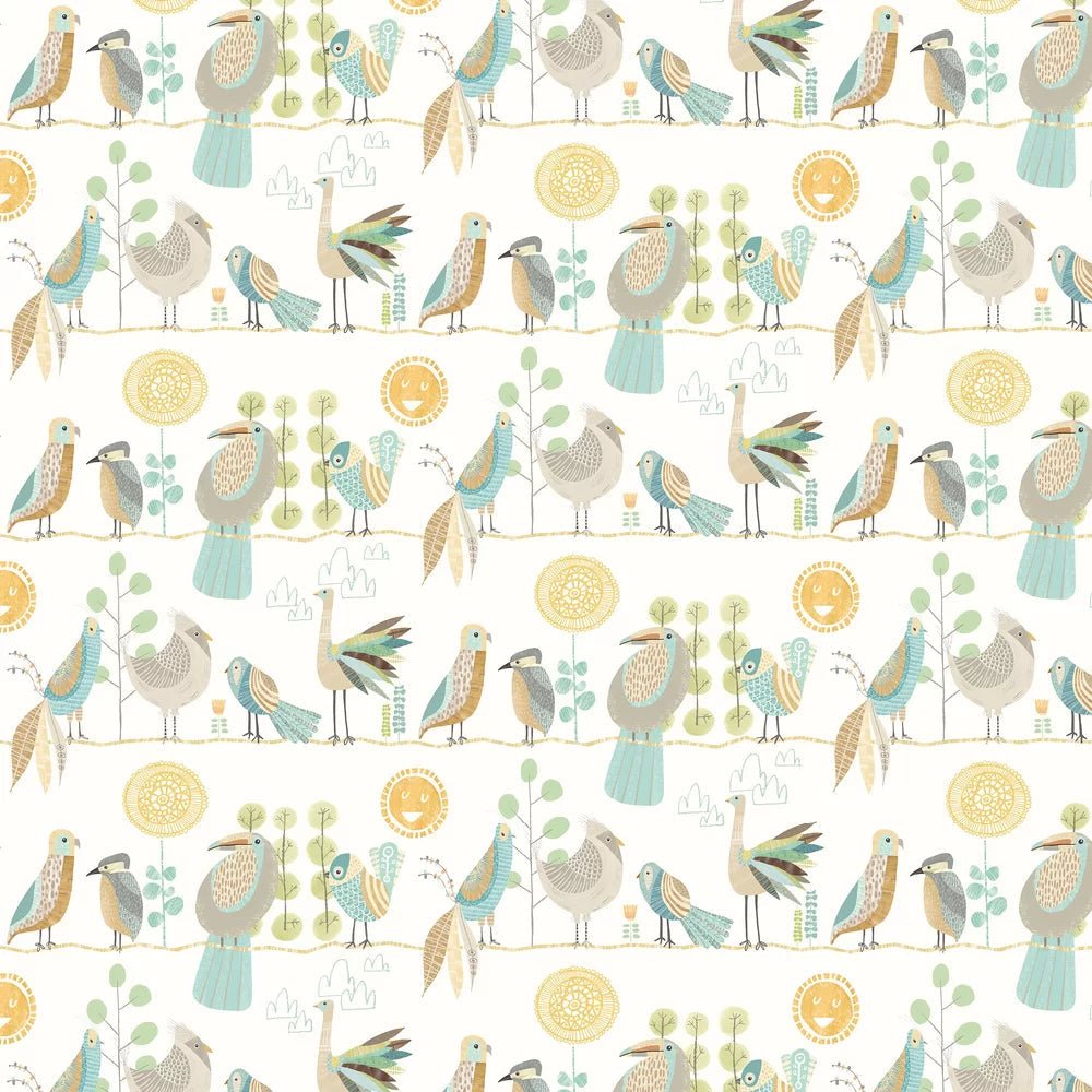 Feather Fandango Wallpaper - Popcorn - Ohpopsi - WGU50144W - Premier Wallcovering
