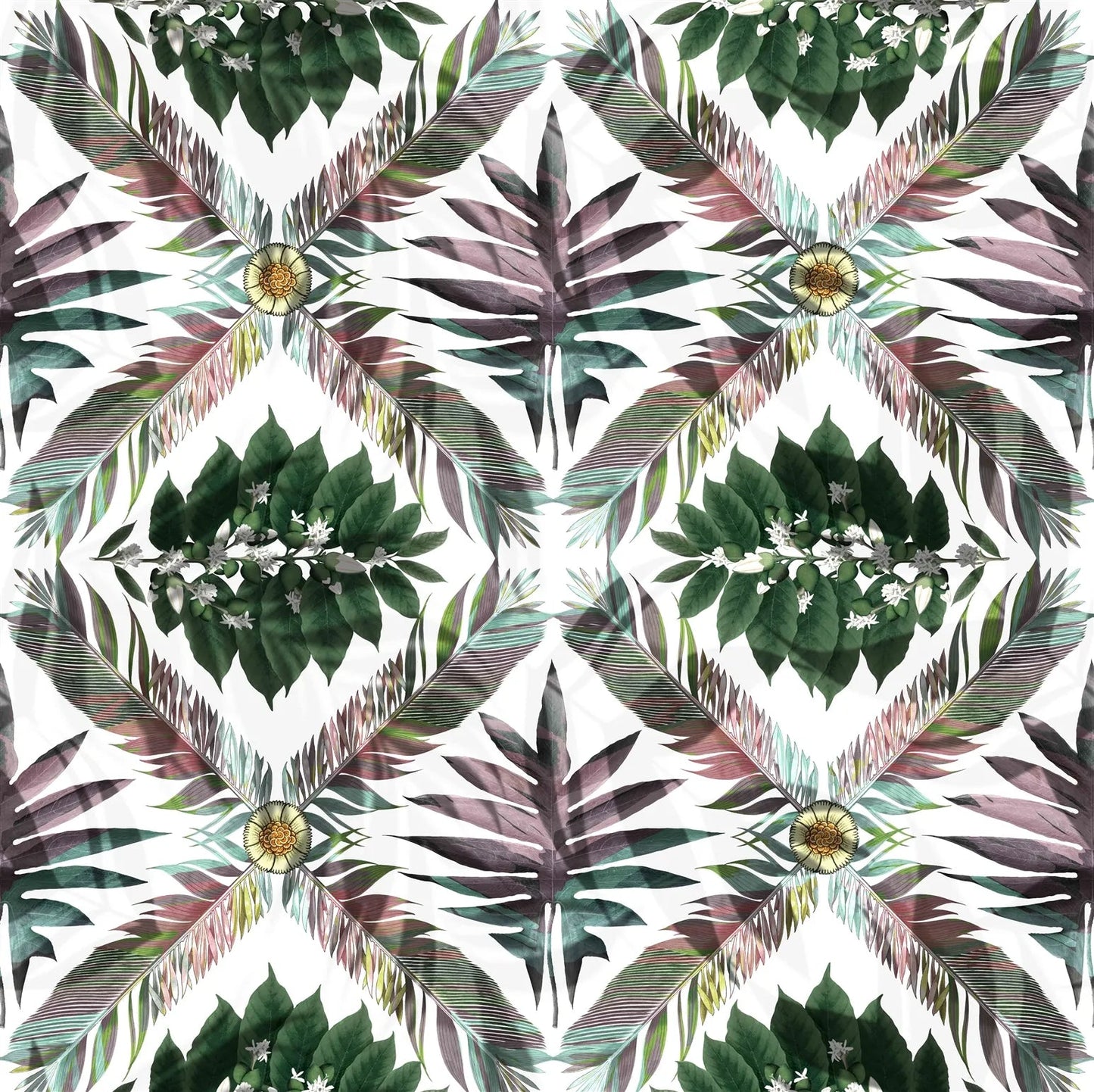 Feather Park Fabric - Pearl - Christian Lacroix - FCL7064/01 - Premier Wallcovering