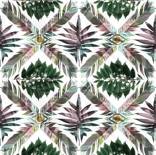 Feather Park Fabric - Pearl - Christian Lacroix - FCL7064/01 - Premier Wallcovering