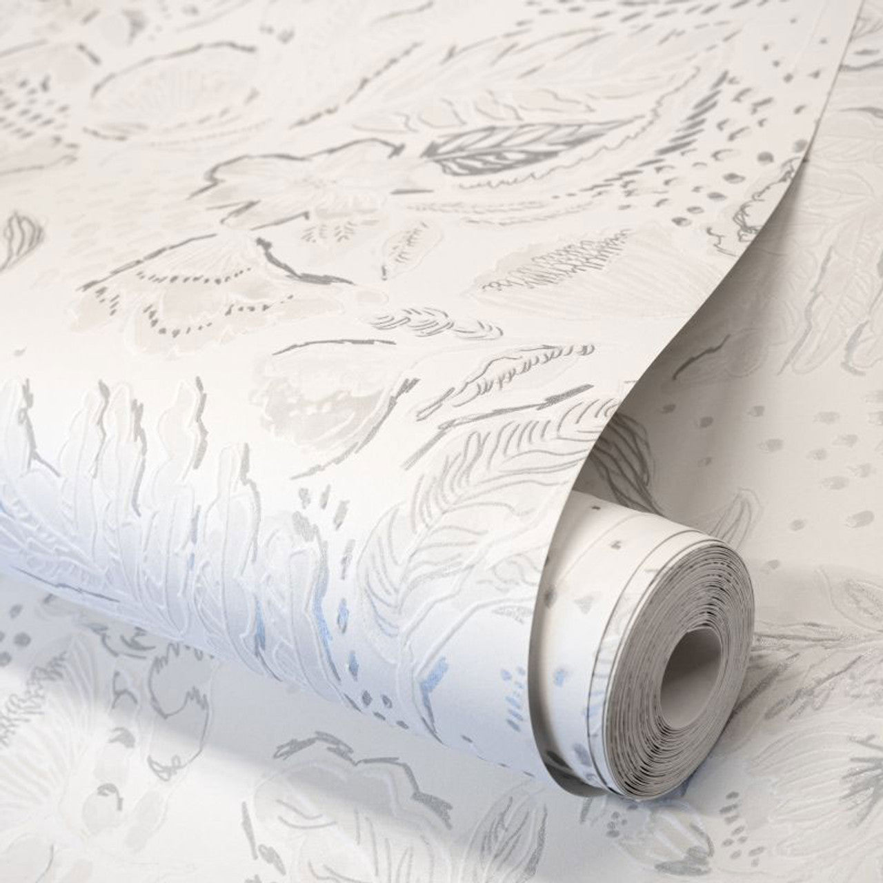 Felice Pepper Wallpaper - Sea Salt - Hohenberger - 81336 - Premier Wallcovering