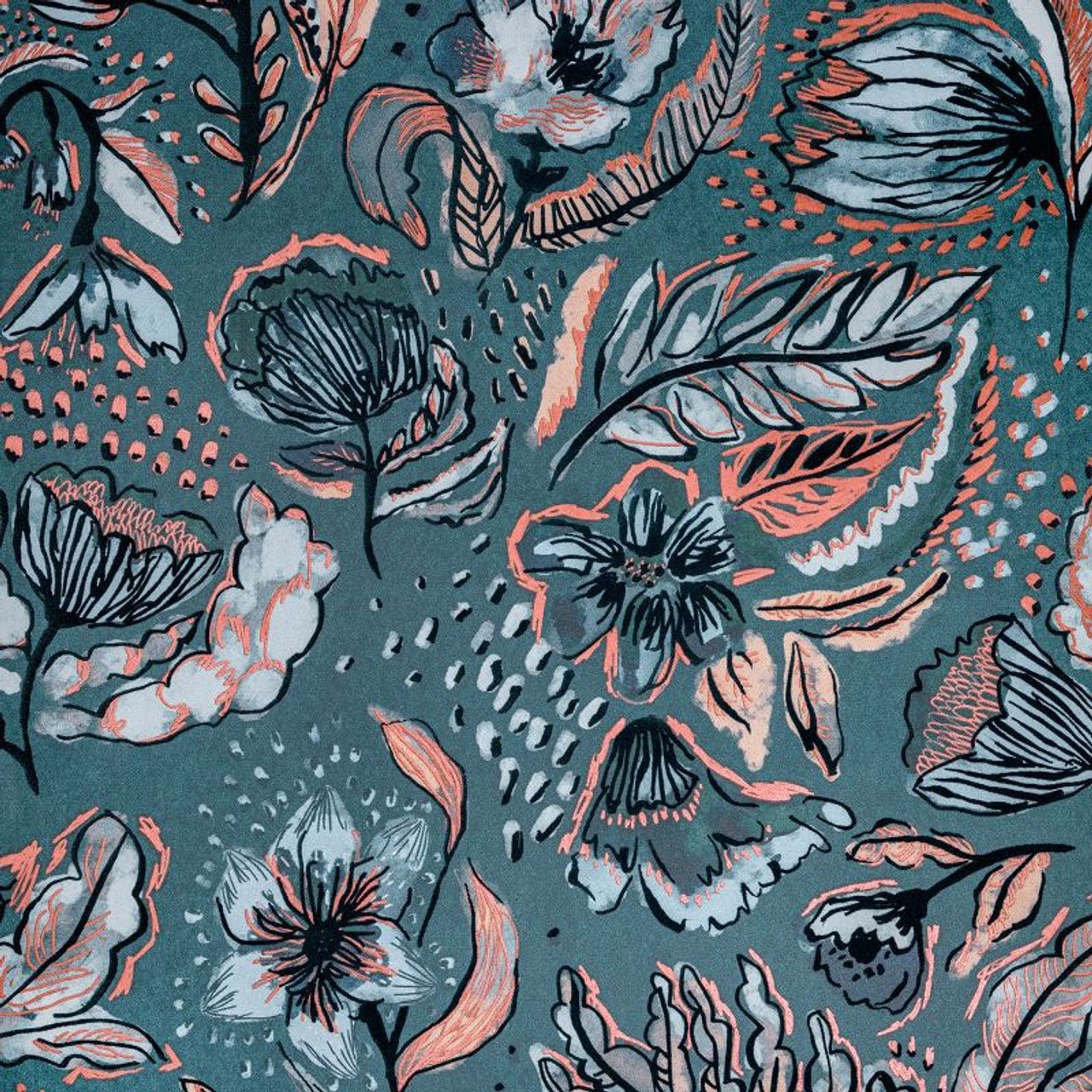 Felice Pepper Wallpaper - Saffron - Hohenberger - 81332 - Premier Wallcovering