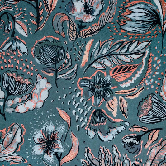 Felice Pepper Wallpaper - Saffron - Hohenberger - 81332 - Premier Wallcovering