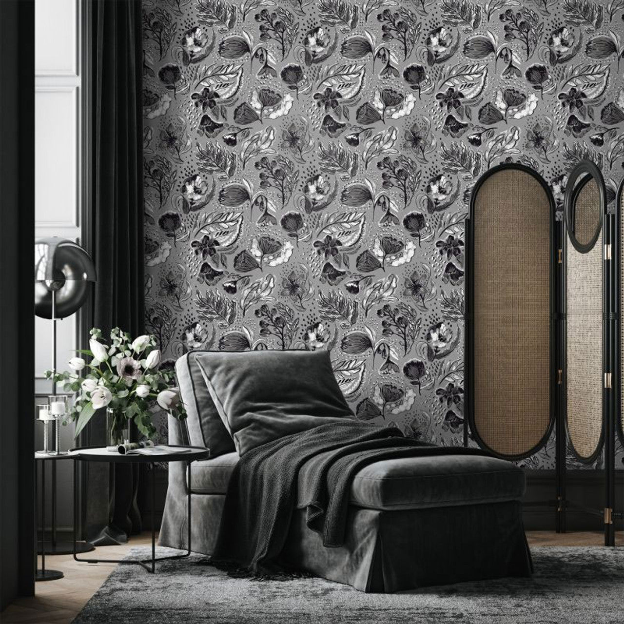 Felice Pepper Wallpaper - Black Cumin - Hohenberger - 81335 - Premier Wallcovering