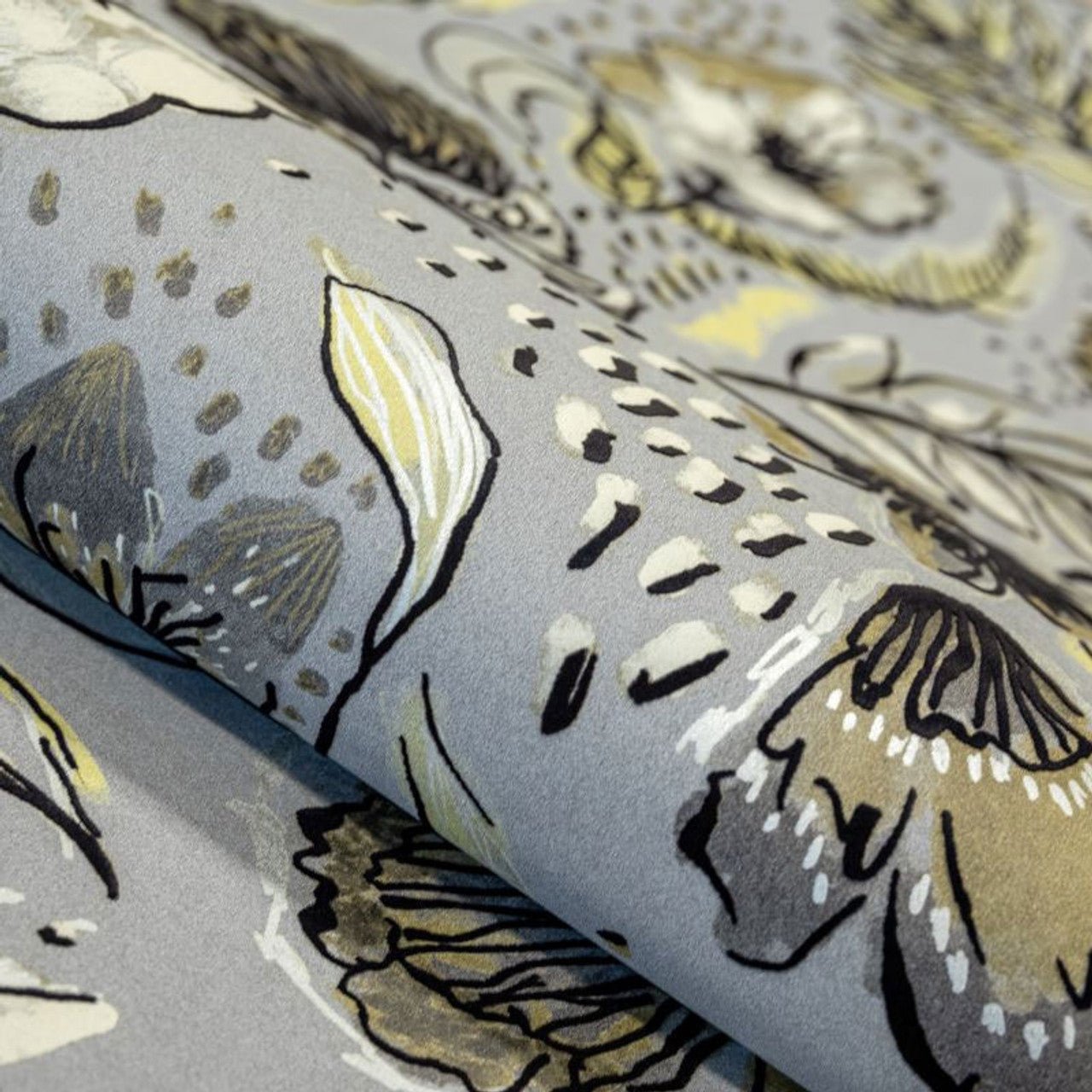 Felice Pepper Wallpaper - Mustard - Hohenberger - 81333 - Premier Wallcovering