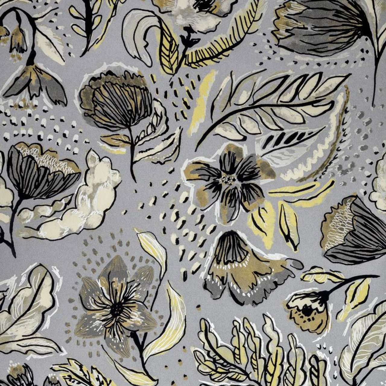 Felice Pepper Wallpaper - Mustard - Hohenberger - 81333 - Premier Wallcovering