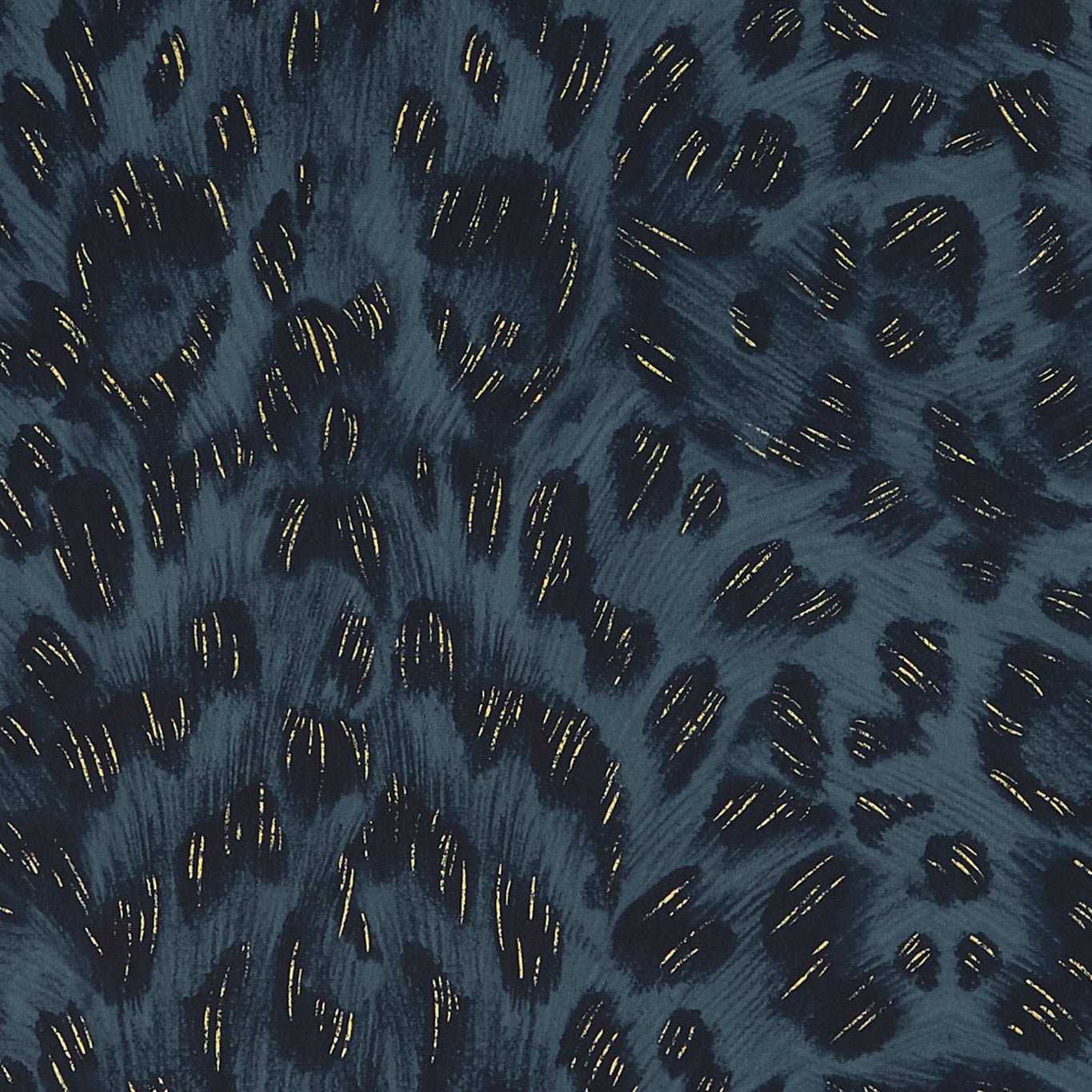 Felis Wallpaper - Navy - Clarke & Clarke - Emma J Shipley - W0115/07 - Premier Wallcovering