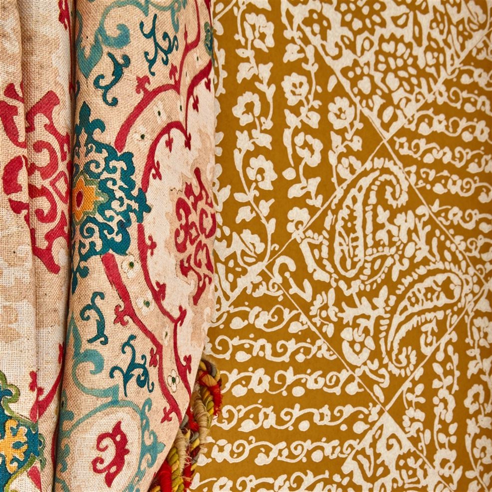 Felixton Wallpaper - Ochre - William Yeoward - PWY9003/07 - Premier Wallcovering