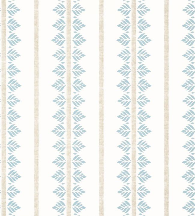 Fern Stripe Wallpaper - Spa Blue - AT15103 - Anna French - Premier Wallcovering