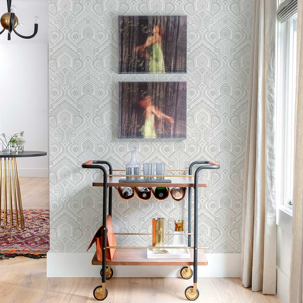 Fernback Wallpaper - Grey - A Street Prints - FD26612 - Premier Wallcovering