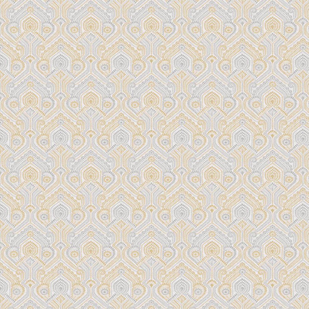 Fernback Wallpaper - Yellow / Grey - A Street Prints - FD26615 - Premier Wallcovering