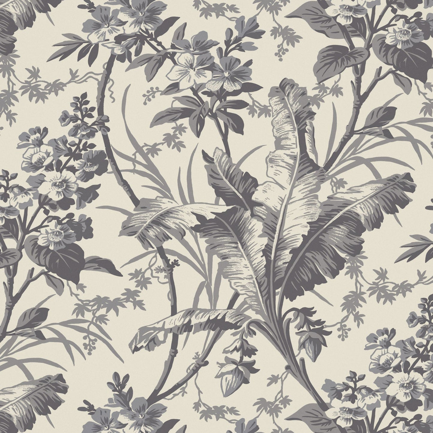 Fernbrook Wallpaper - Charcoal - Warner House - Premier Wallcovering