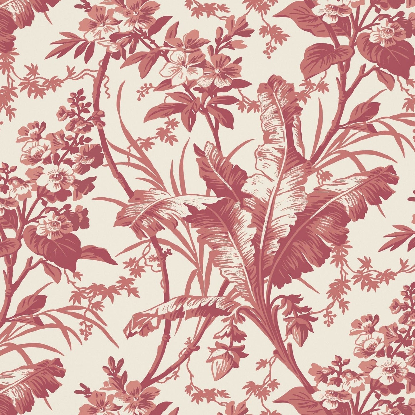Fernbrook Wallpaper - Red - Warner House - Premier Wallcovering
