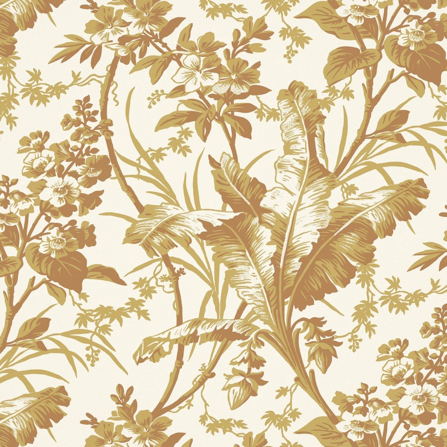 Fernbrook Wallpaper - Ochre - Warner House - Premier Wallcovering