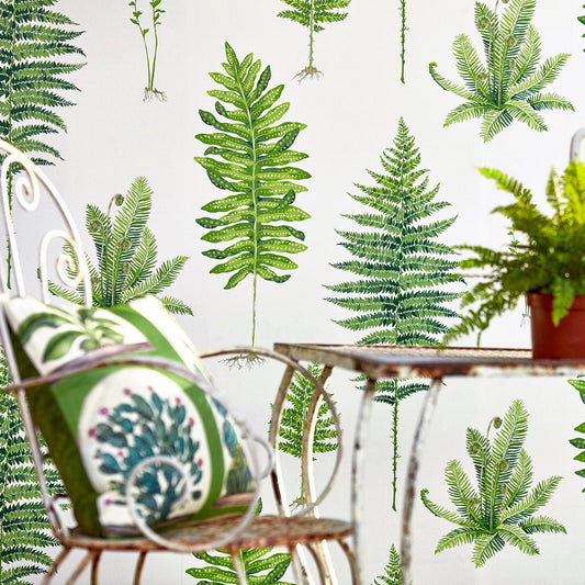 Fernery Wallpaper - Botanical Green - Sanderson - DGLW216633 - Premier Wallcovering