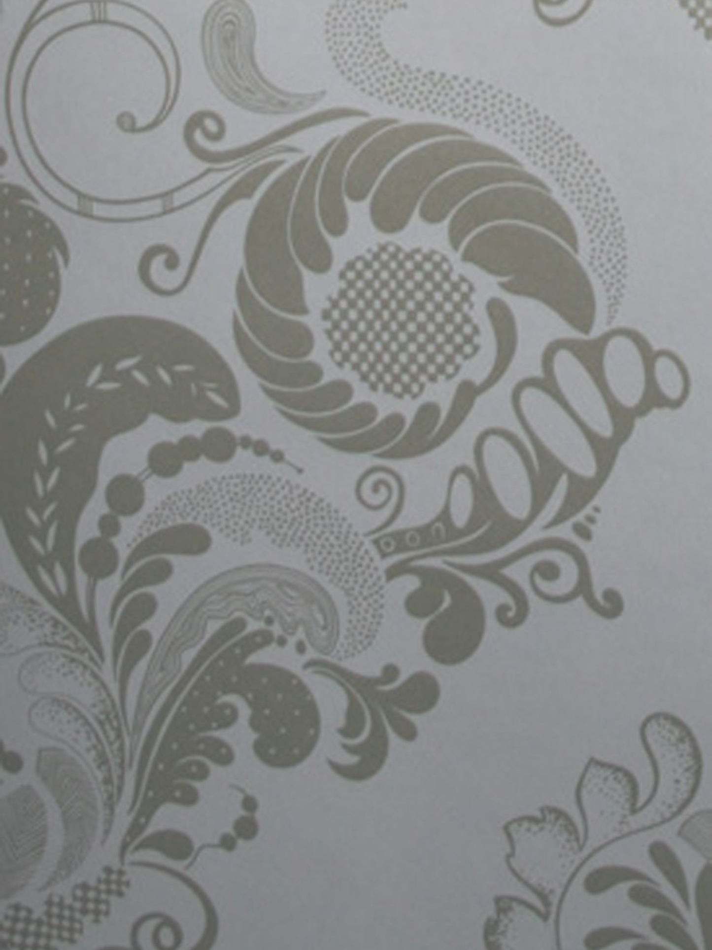 Fernery Wallpaper - Silver - Osborne & Little - W5871-01 - Premier Wallcovering