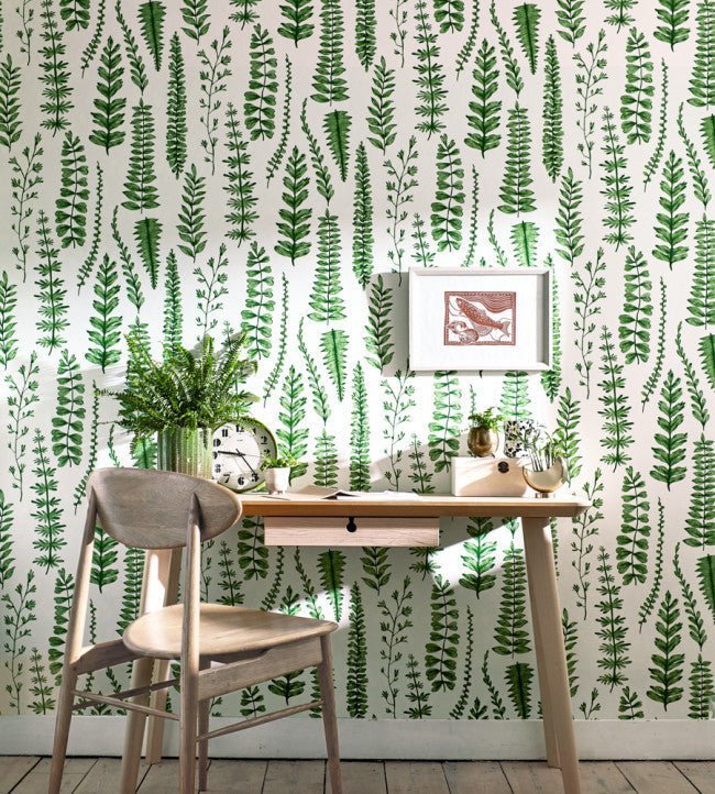 Ferns Wallpaper - Juniper - NART112798 - Scion - Premier Wallcovering