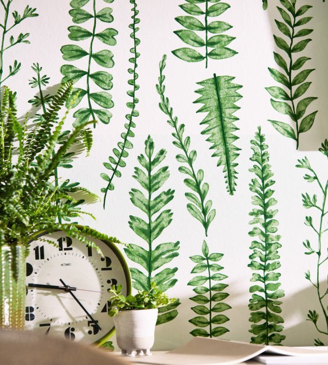 Ferns Wallpaper - Juniper - NART112798 - Scion - Premier Wallcovering