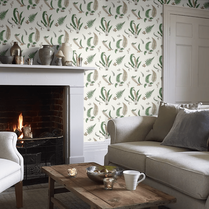 Ferns Wallpaper - Green / Cream - GP & J Baker - BW45044/1 - Premier Wallcovering