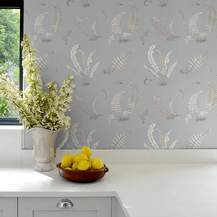 Ferns Wallpaper - Soft Blue - GP & J Baker - BW45044/7 - Premier Wallcovering