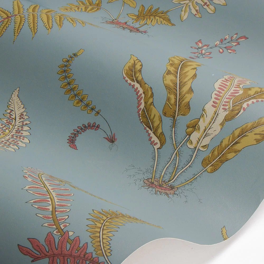 Ferns Wallpaper - Teal - GP & J Baker - BW45044/12 - Premier Wallcovering