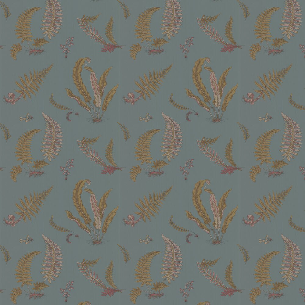 Ferns Wallpaper - Teal - GP & J Baker - BW45044/12 - Premier Wallcovering