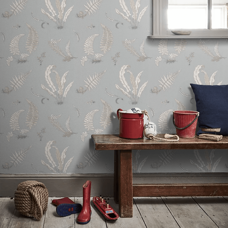 Ferns Wallpaper - Soft Blue - GP & J Baker - BW45044/7 - Premier Wallcovering
