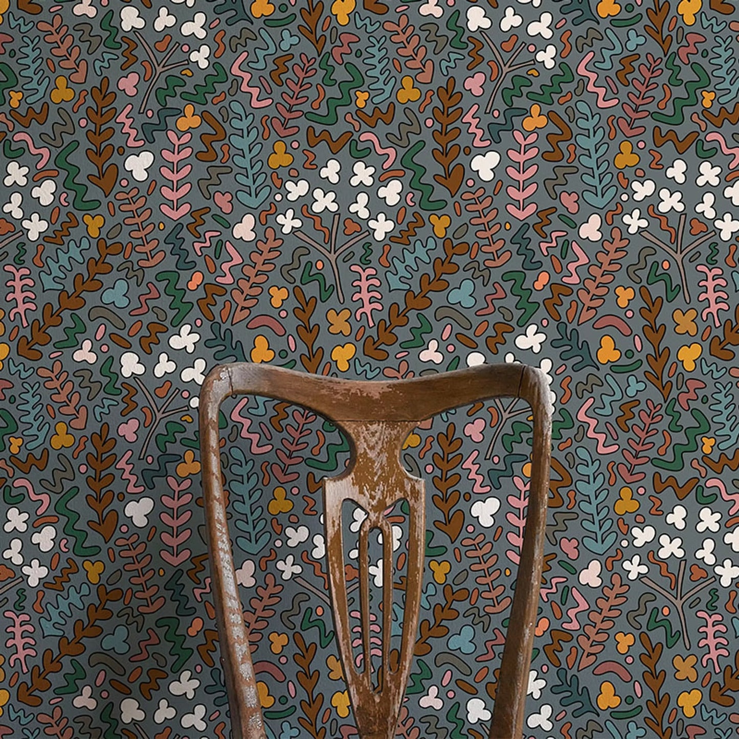 Fields of Joy Wallpaper - Grey - Ottoline - W/SW/FOY/101/3 - Premier Wallcovering