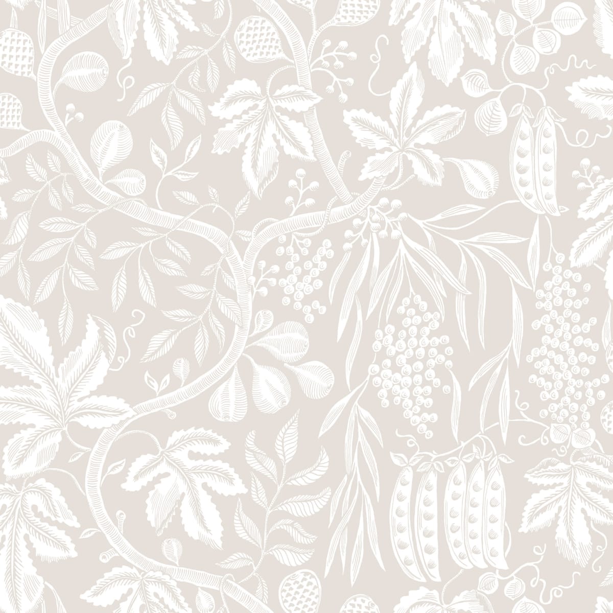 Fig Garden Wallpaper - Sandstone - Sandberg - S10258 - Premier Wallcovering