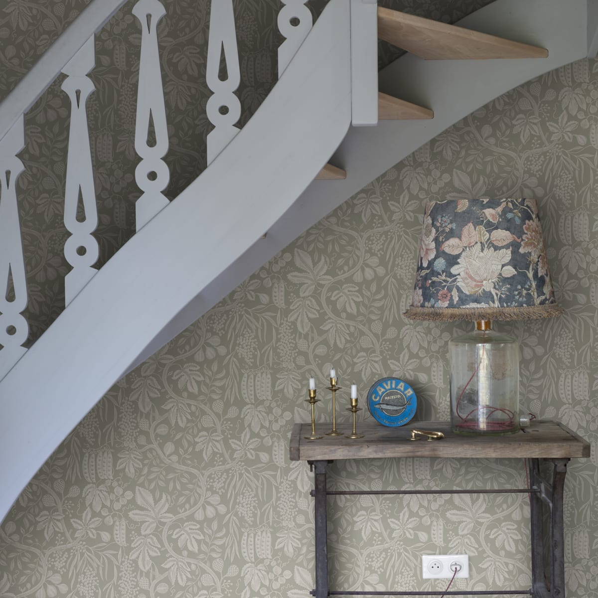 Fig Garden Wallpaper - Garden Green - Sandberg - S10259 - Premier Wallcovering