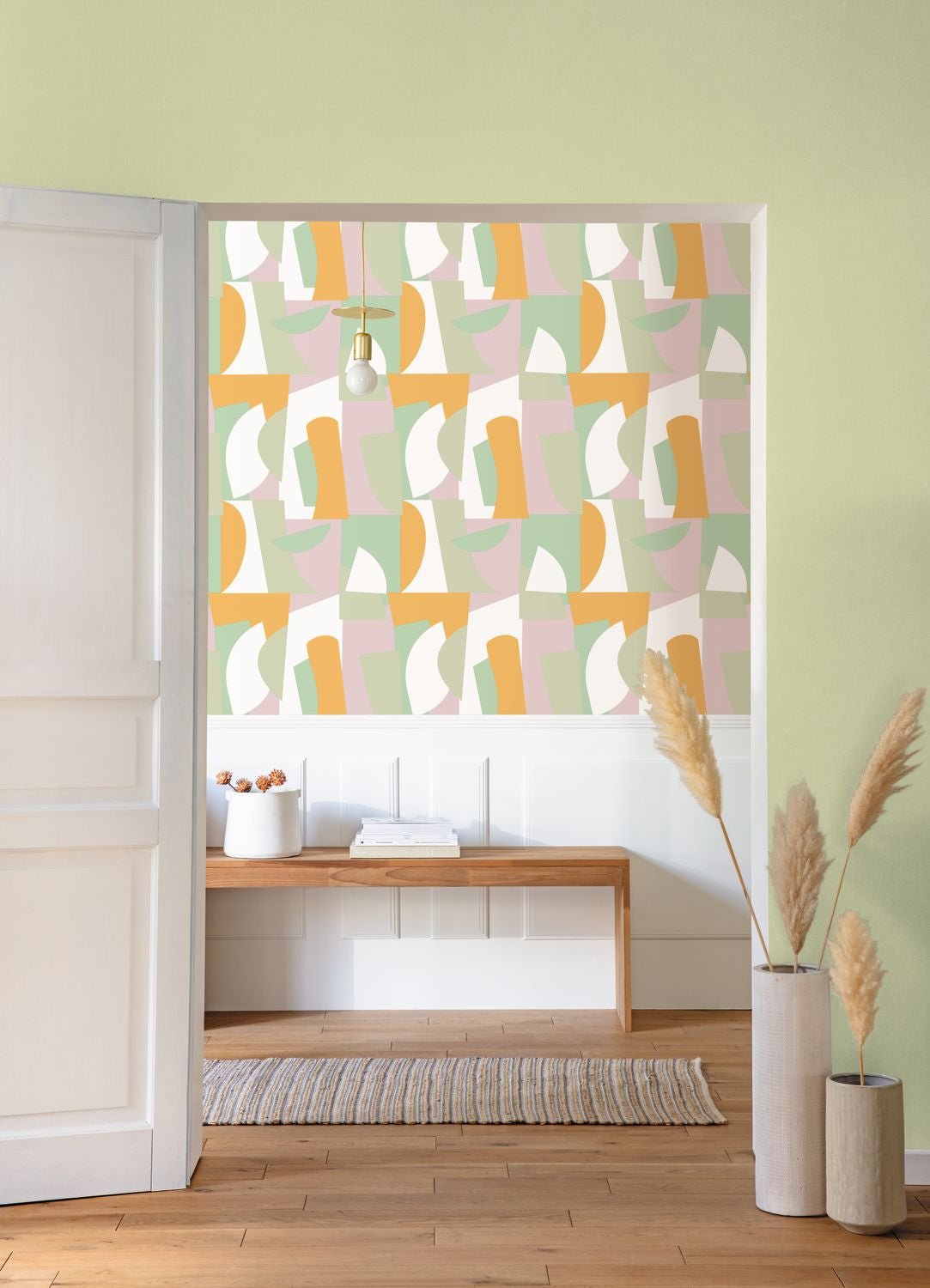 Figures Wallpaper -  Mauve - Caselio - 105017500 - Premier Wallcovering