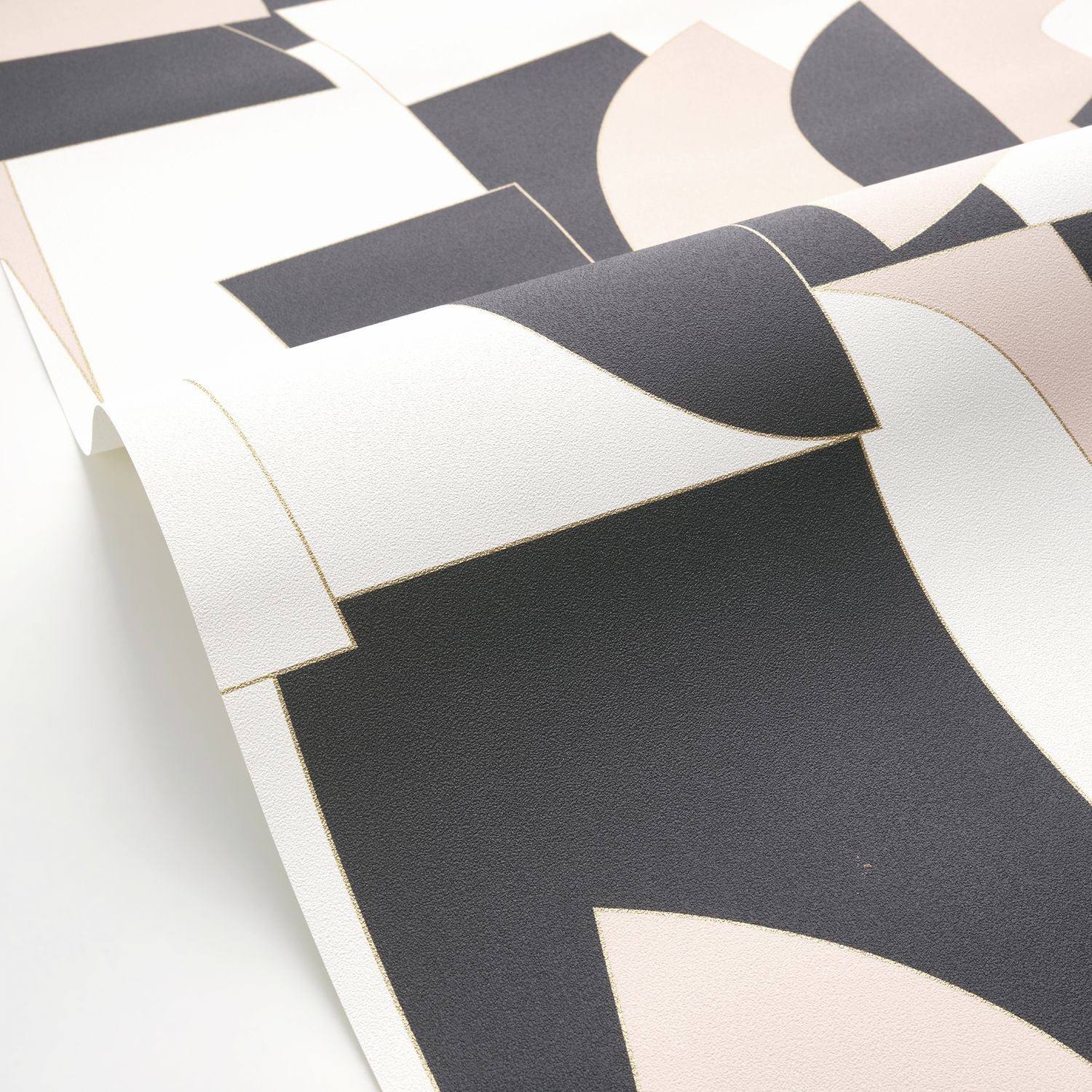 Figures Wallpaper - Blanc Noir - Caselio - 105011955 - Premier Wallcovering