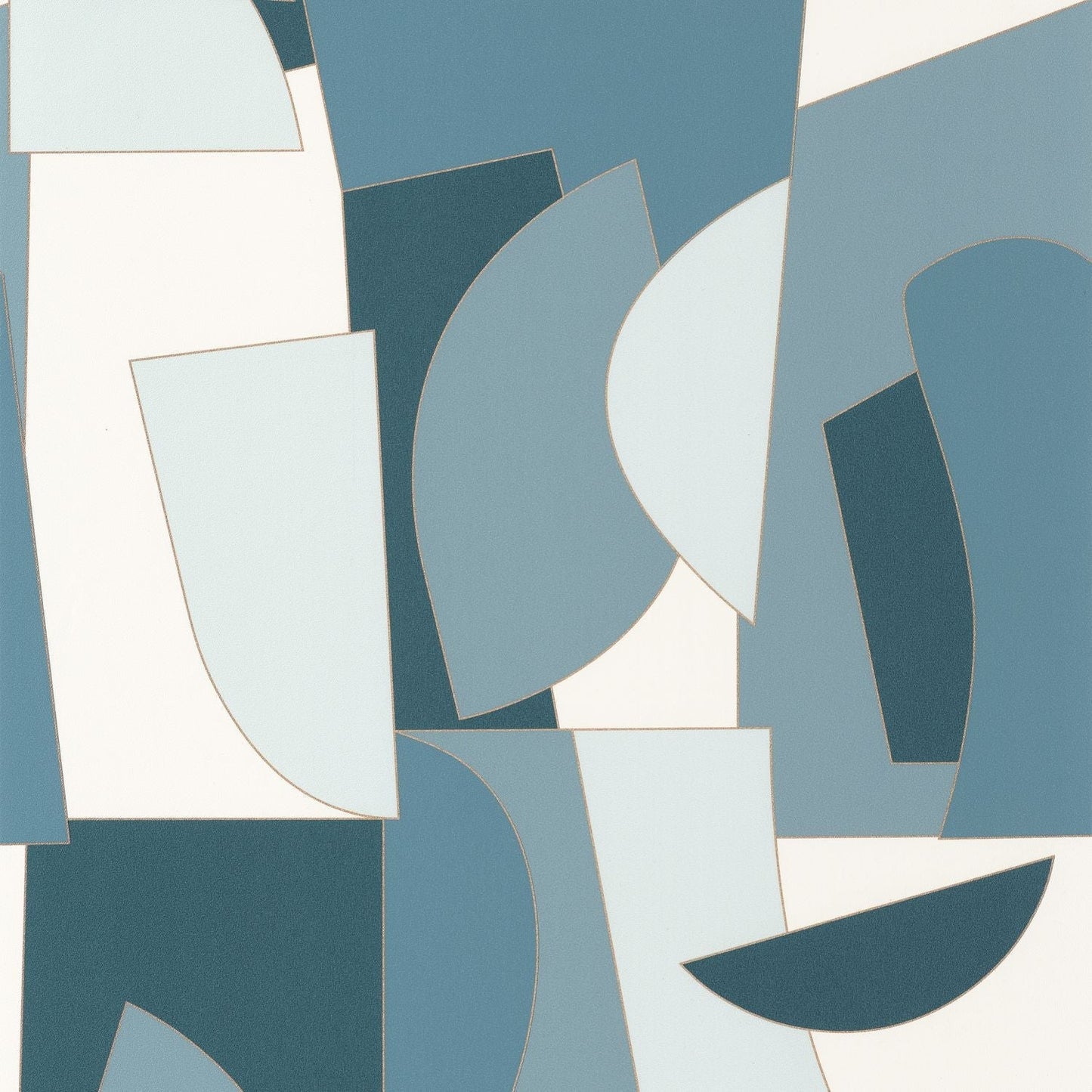Figures Wallpaper - Bleu Petrole - Caselio - 105010644 - Premier Wallcovering