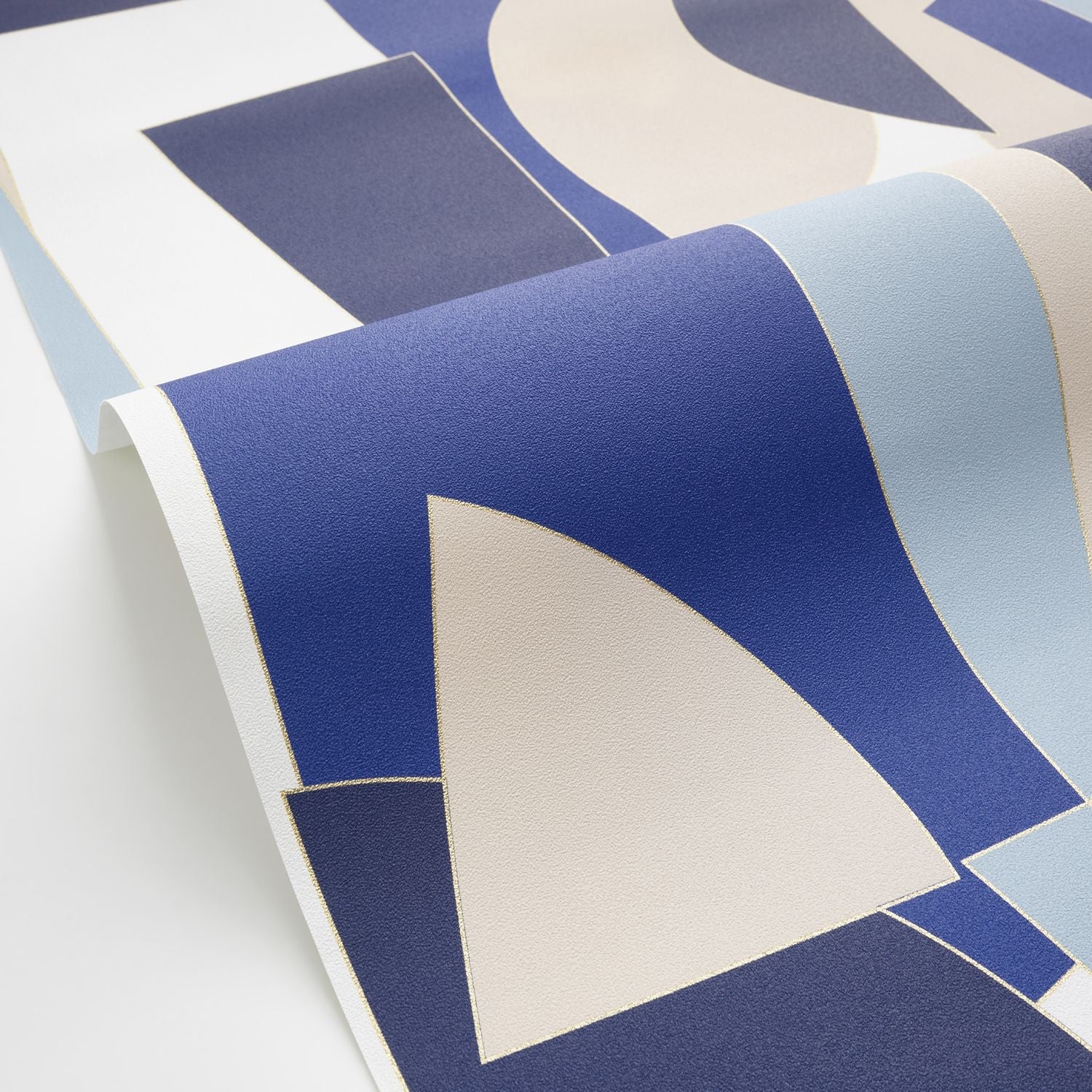 Figures Wallpaper - Bleu Electrique - Caselio - 105011633 - Premier Wallcovering