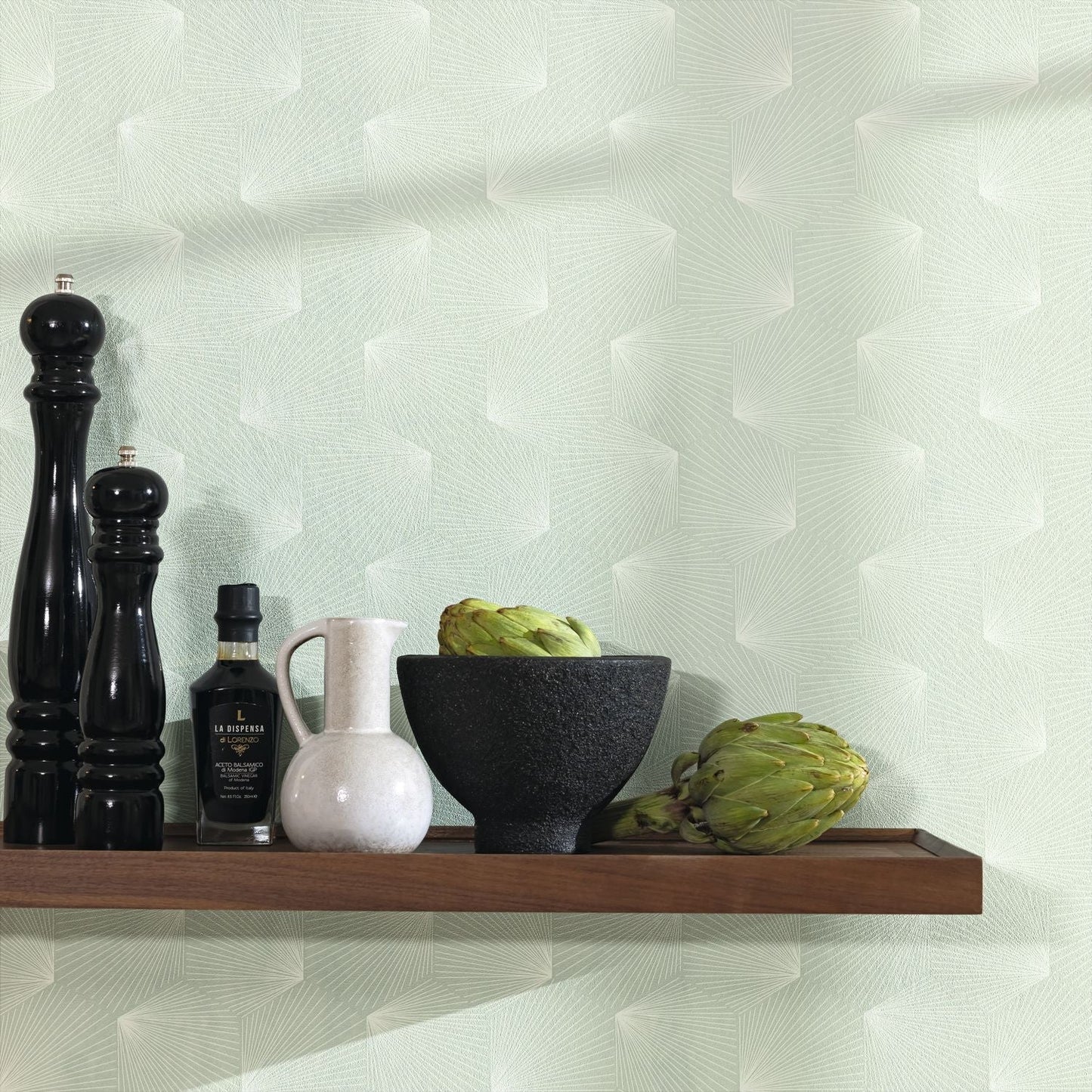 Filament Wallpaper - Vert D'eau - Caselio - 105527025 - Premier Wallcovering