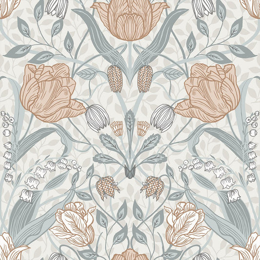 Filippa Wallpaper - Light Gray - Midbec - 33005 - Premier Wallcovering