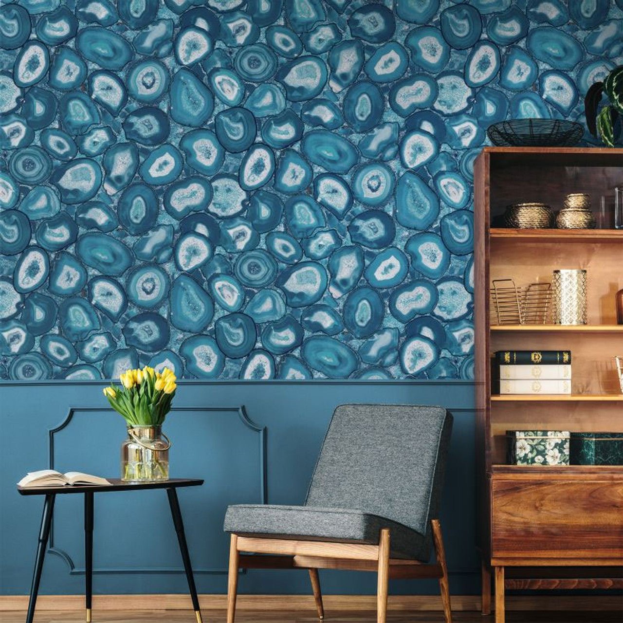 Filo Pepper Wallpaper - Spirulina - Hohenberger - 51219 - Premier Wallcovering