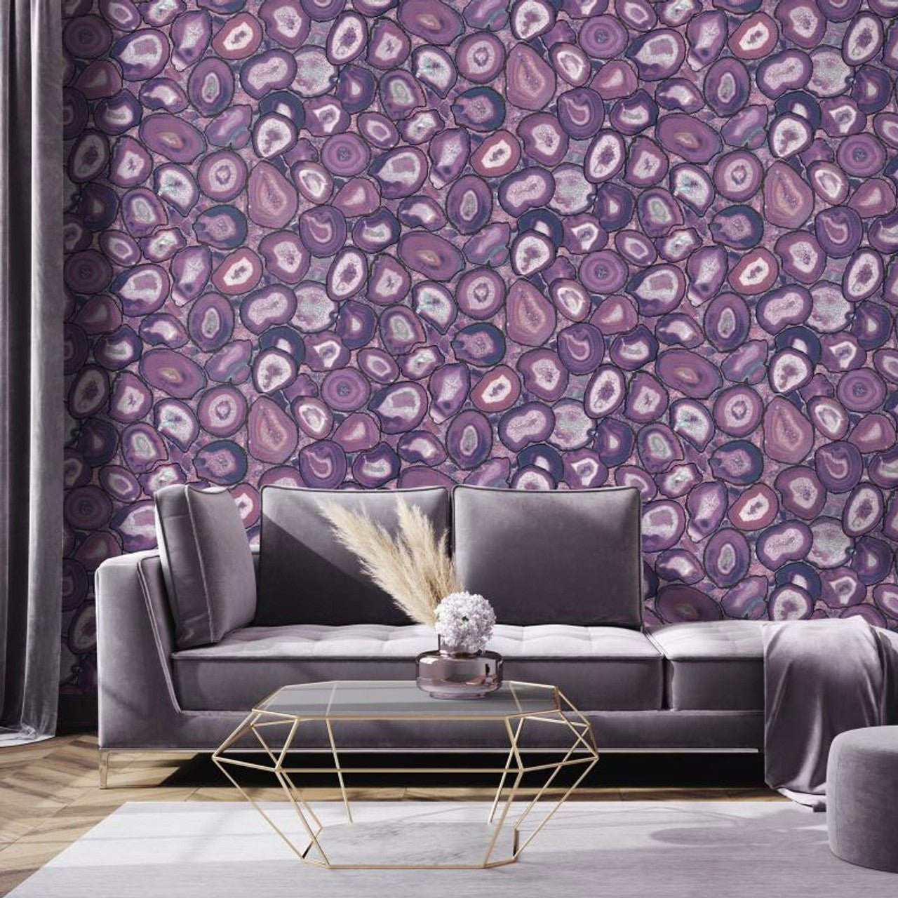 Filo Pepper Wallpaper - Lavender - Hohenberger - 51217 - Premier Wallcovering
