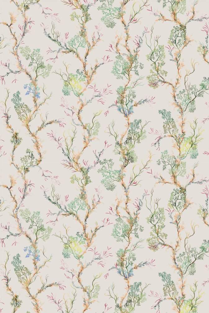 Fine Seaweed Faux Suede Wallpaper - Original - Timorous Beasties - SSC/FINE/SUEDE/01 - Premier Wallcovering