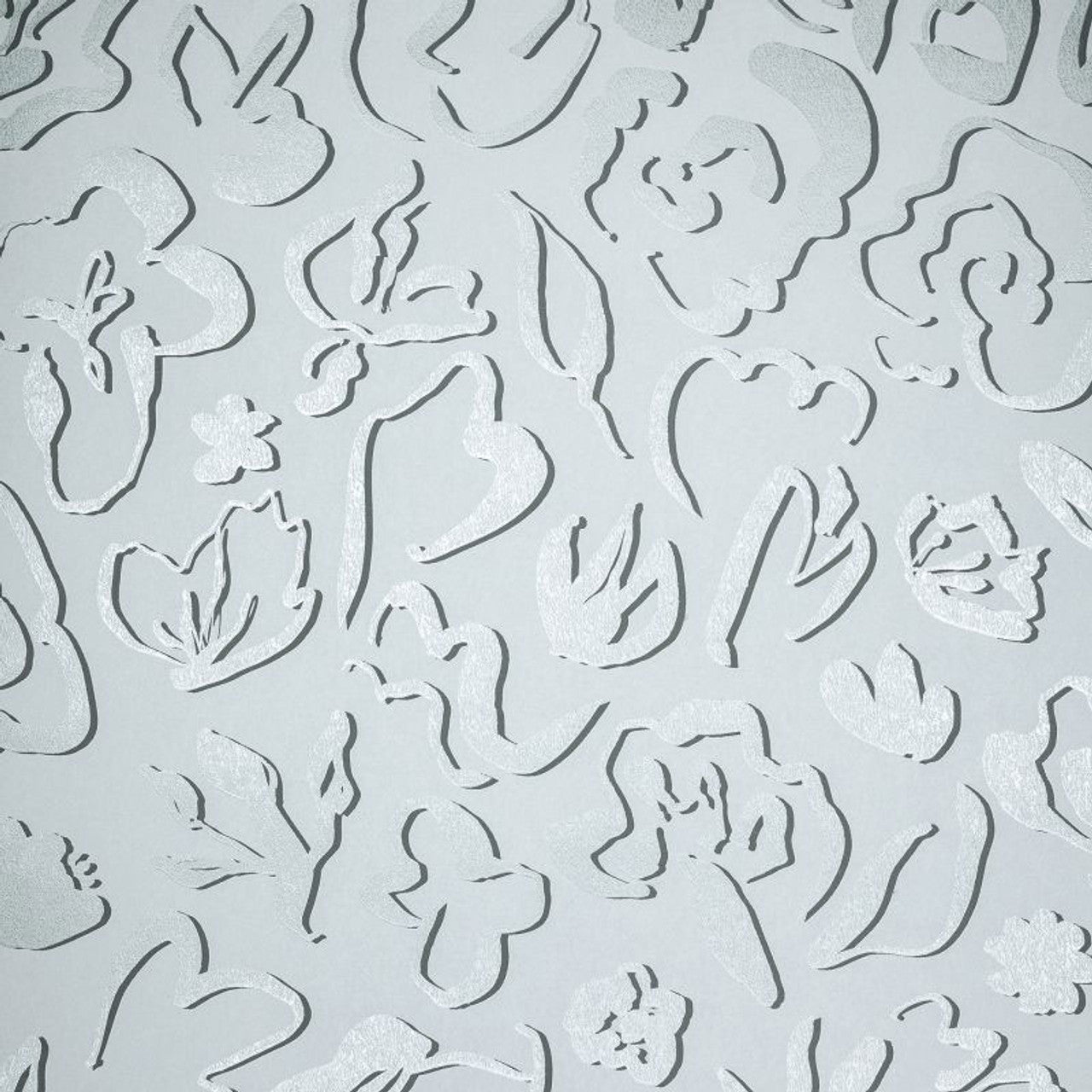 Fiore Salt Wallpaper - Poppy Seed - Hohenberger - 65329 - Premier Wallcovering