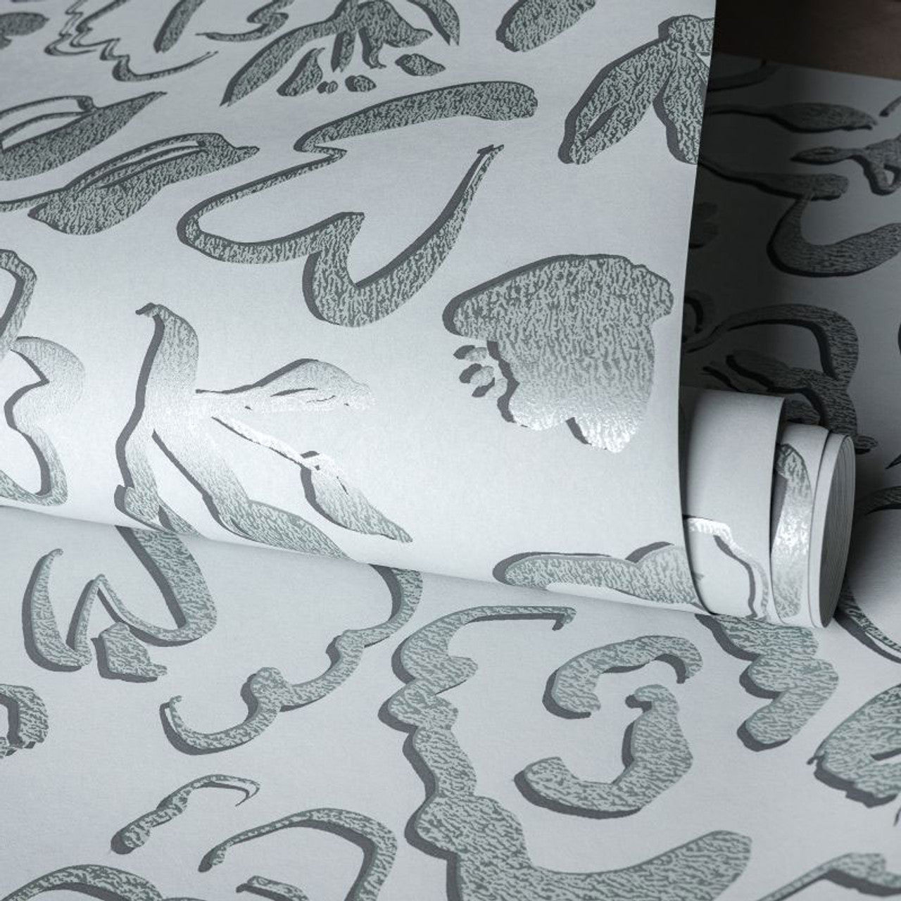 Fiore Salt Wallpaper - Poppy Seed - Hohenberger - 65329 - Premier Wallcovering