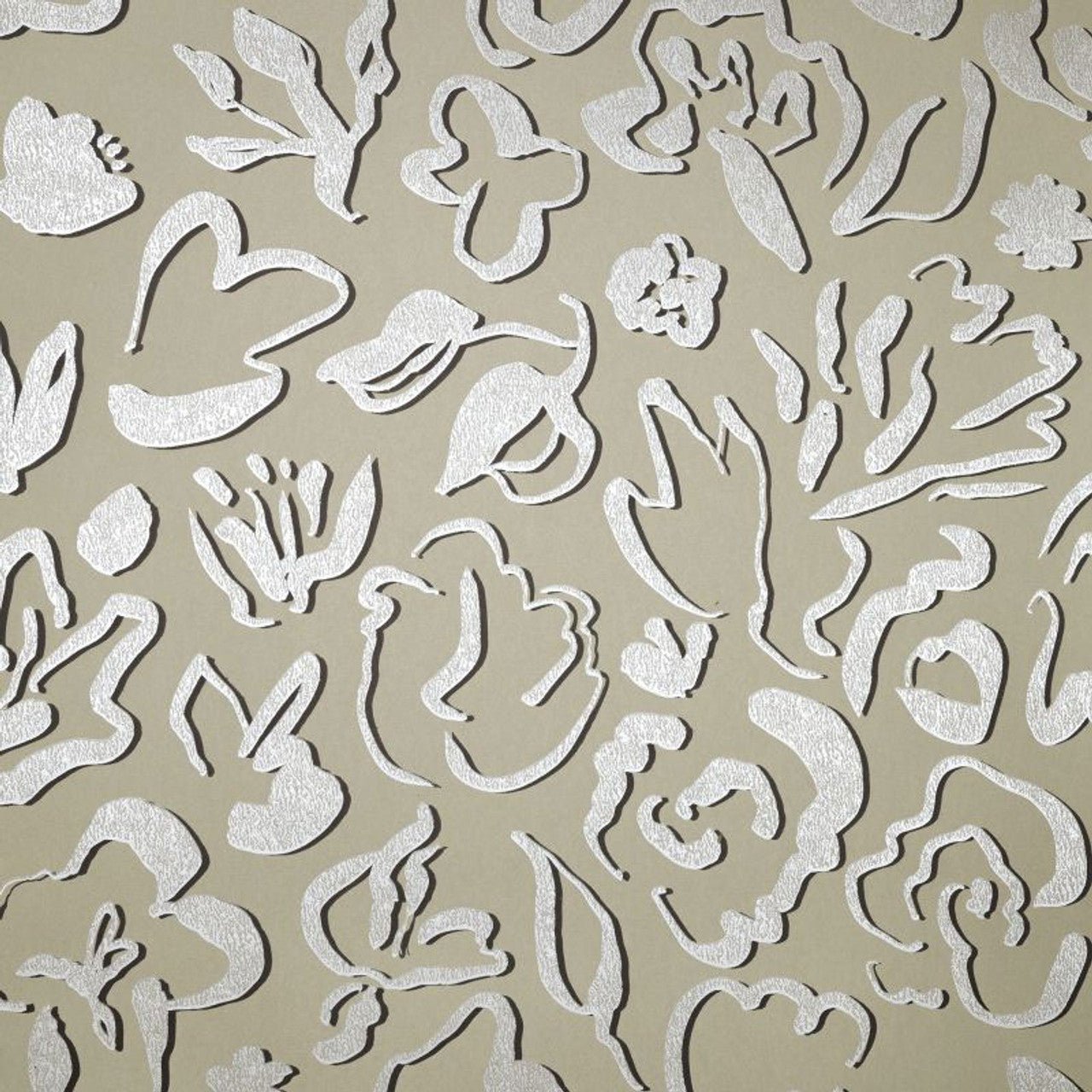 Fiore Salt Wallpaper - Nutmeg - Hohenberger - 65330 - Premier Wallcovering