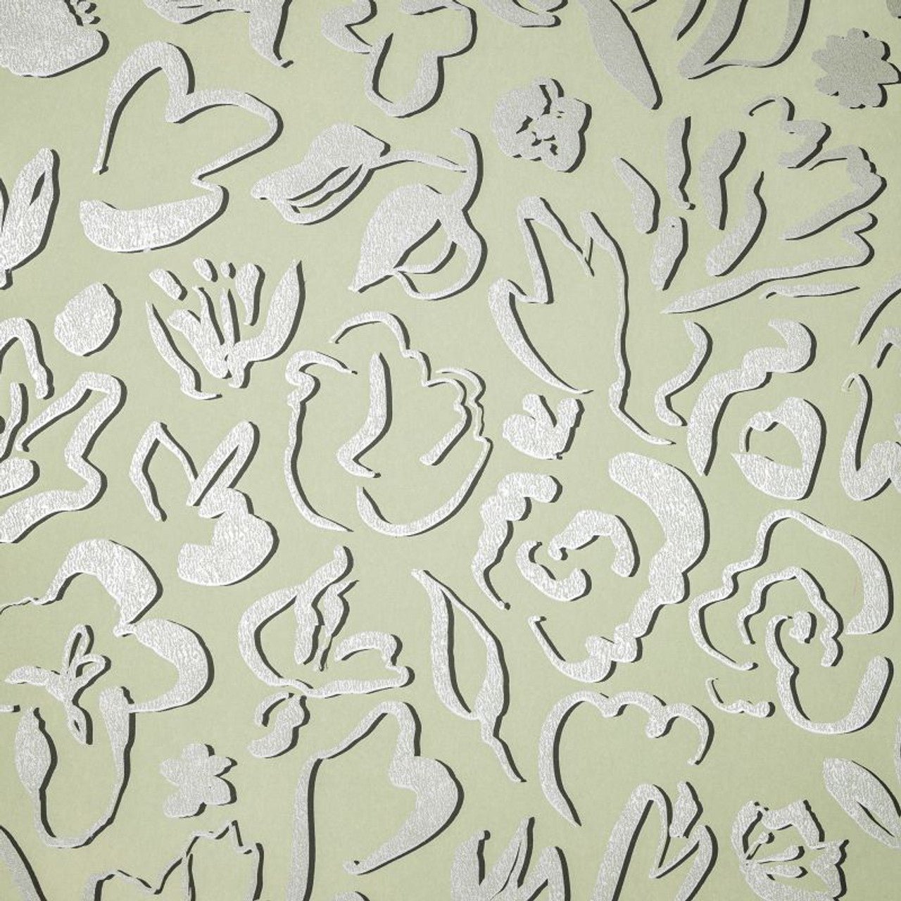 Fiore Salt Wallpaper - Sage - Hohenberger - 65328 - Premier Wallcovering
